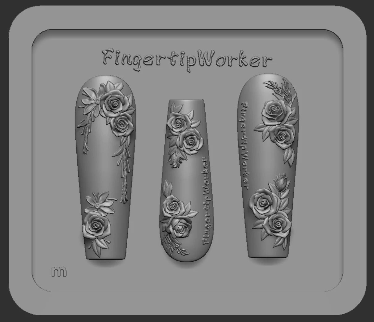 Snake Lolita Bow, Mushroom, Rose, Lotus, Bear 3D Acrylic Nail Mold - DIY Silicone Nail Decorations & Nail Art Products