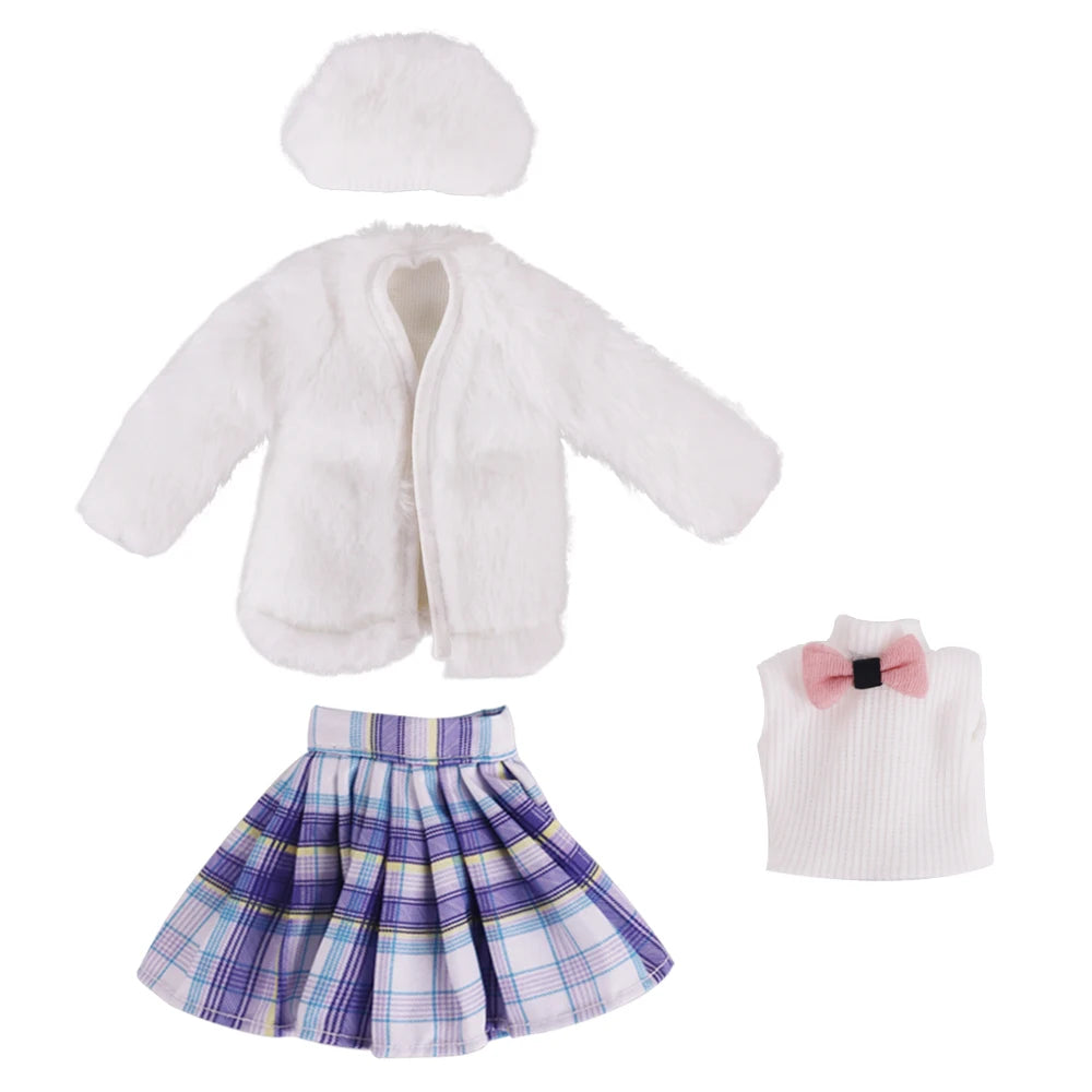 30cm Doll Clothes & Accessories – Dress for Babi, Blyth, 1/6 BJD Dolls, Birthday & Christmas Gift for Girls
