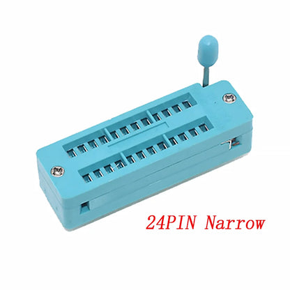 2.54mm Green DIP ZIF IC Socket – Universal P14-P40 Pin Solder Type Test Socket for IC Lock