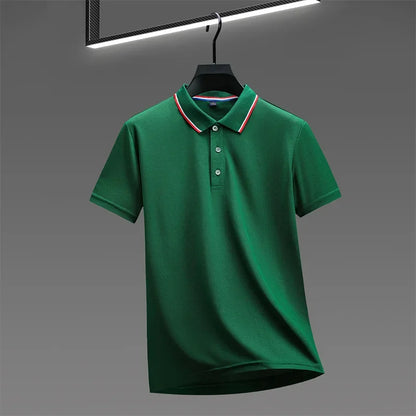 Men's Casual Polo Shirt - 2026 Solid Color Short Sleeve Summer Fashion Top