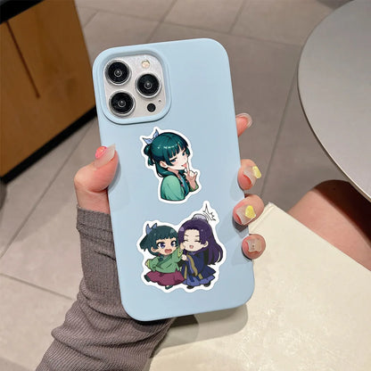 60PCS Maomao Apothecary Diaries Waterproof Vinyl Stickers - Jinshi DIY Decals for Phone, Luggage, Skateboard & Scrapbooking
