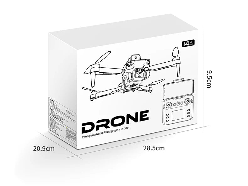 P18 RC Drone with Dual 8K Cameras – Obstacle Avoidance Professional Quadcopter with Electronic Control, Kids Gift Toy