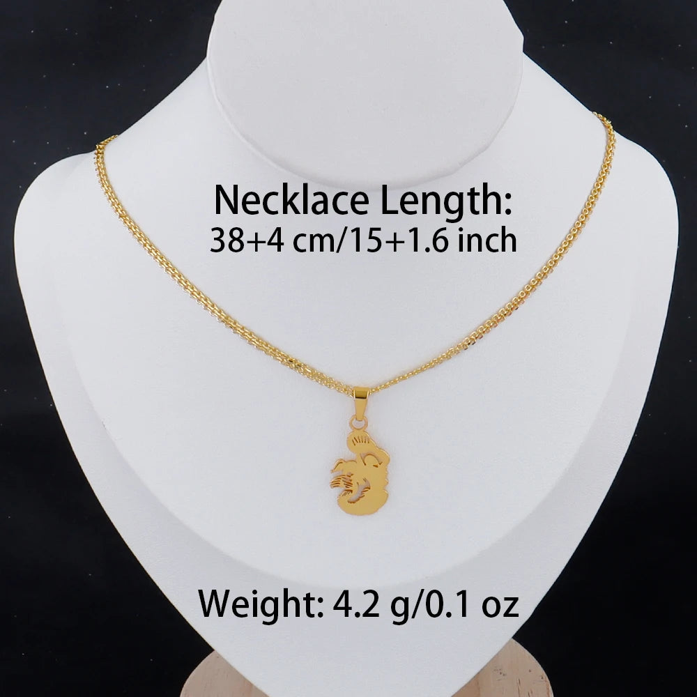 Luxury Gold Stainless Steel Letter Necklace – Minimalist Women’s Jewelry for Daily Wear & Gift