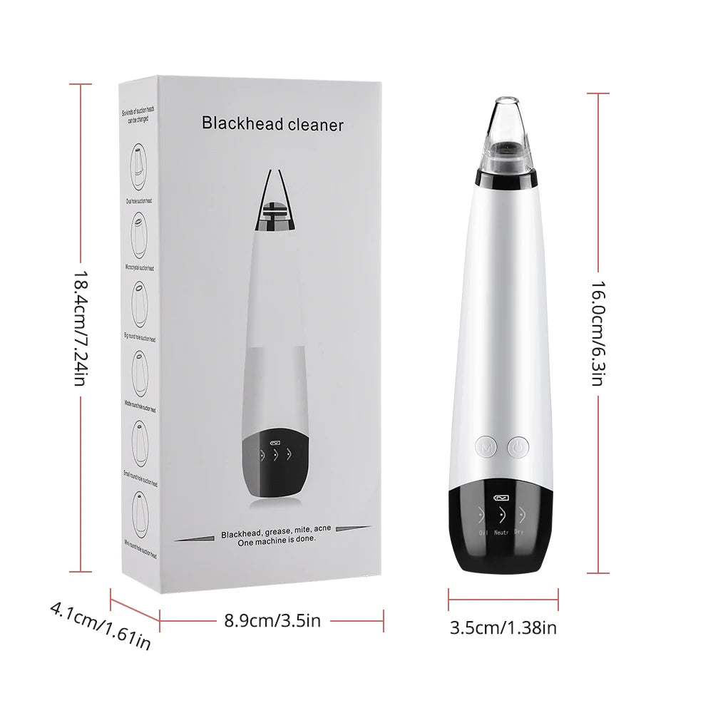 3-Mode Blackhead Remover Vacuum – Facial Pore Cleaner & Dead Skin Removal Beauty Tool
