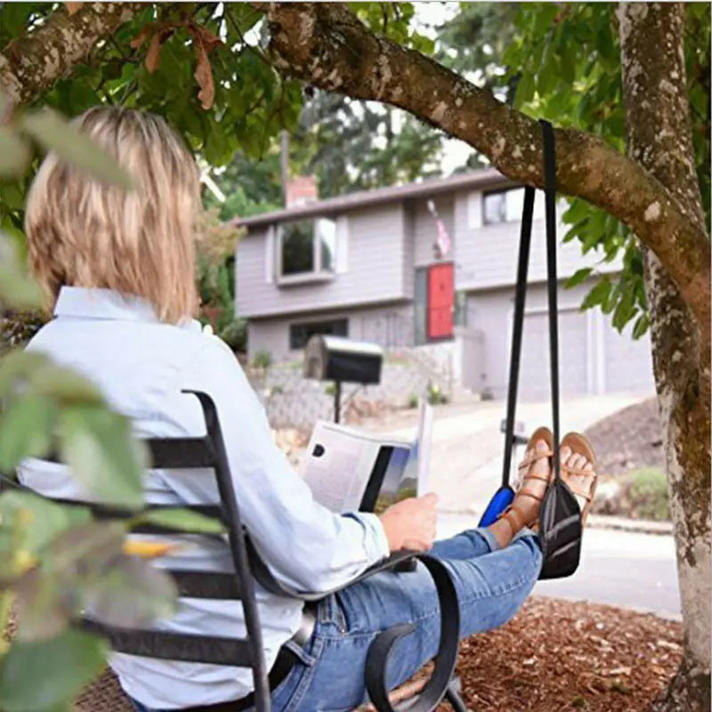 Adjustable Aircraft Leg Hammock | Office Hanging Footrest | Simple Leg Support for Travel & Car | Ergonomic Foot Pad Accessory