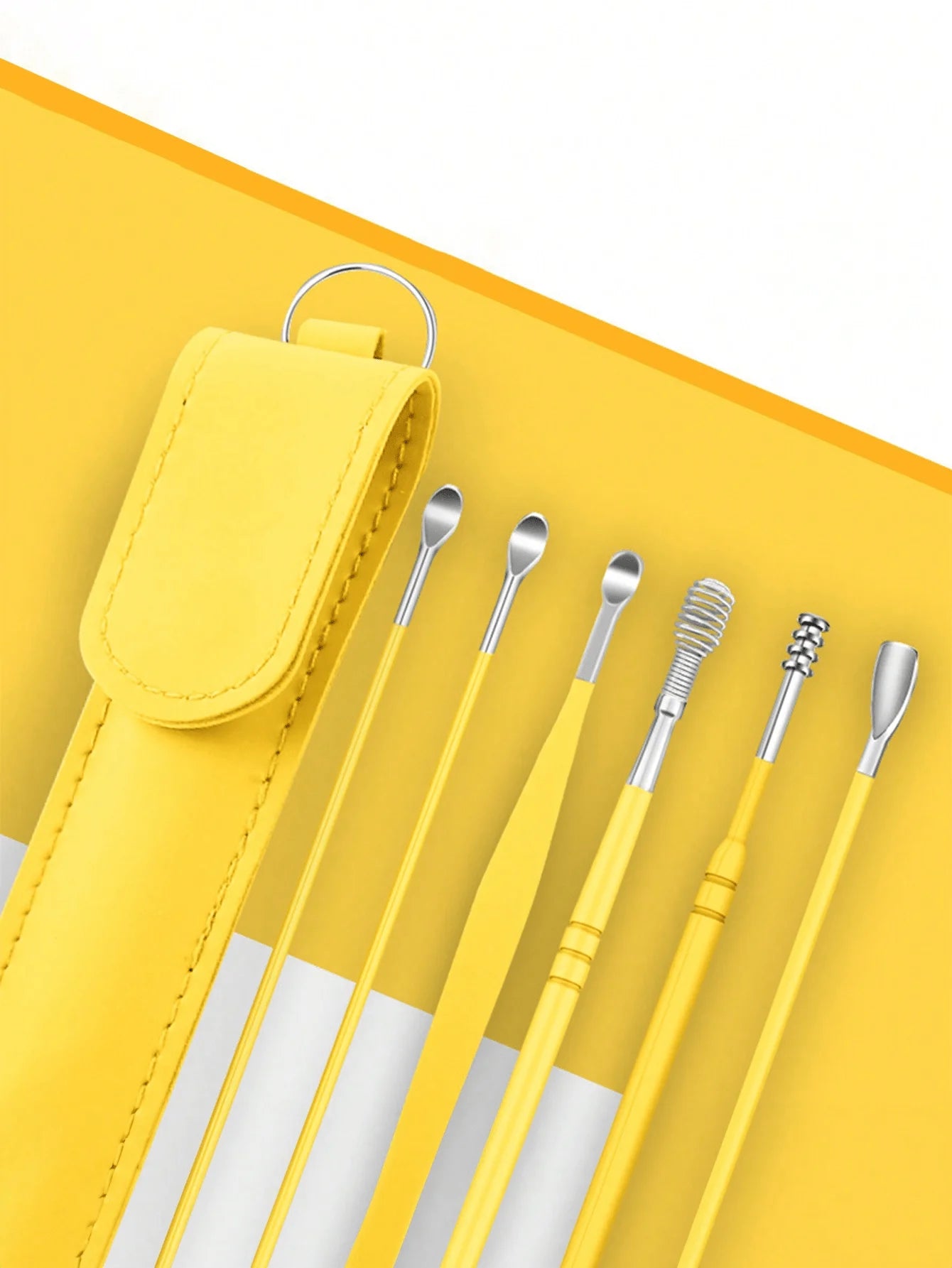 Stainless Steel Ear Cleaning Tool Kit – Ear Pick & Earwax Remover with Storage Bag