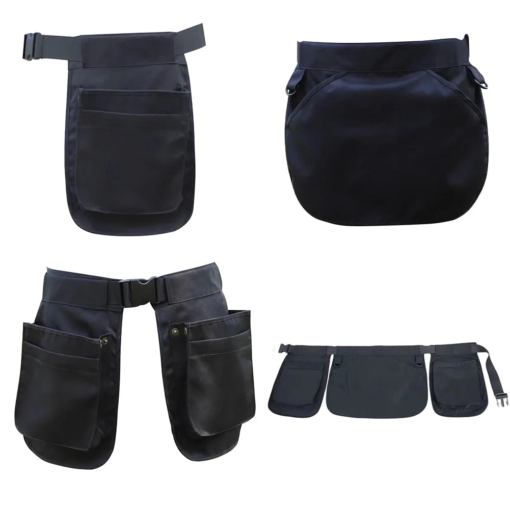 Portable Adjustable Waist Tool Pouch Bag - Multi-function Belt Bag for Electricians, Carpenters, Gardening, Plumbing, Woodwork