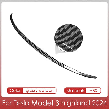 Tesla Spoiler Wing for Model Y & Model 3 Highland 2024 – ABS Rear Spoiler Accessory for Tesla 3/Y 2017–2024