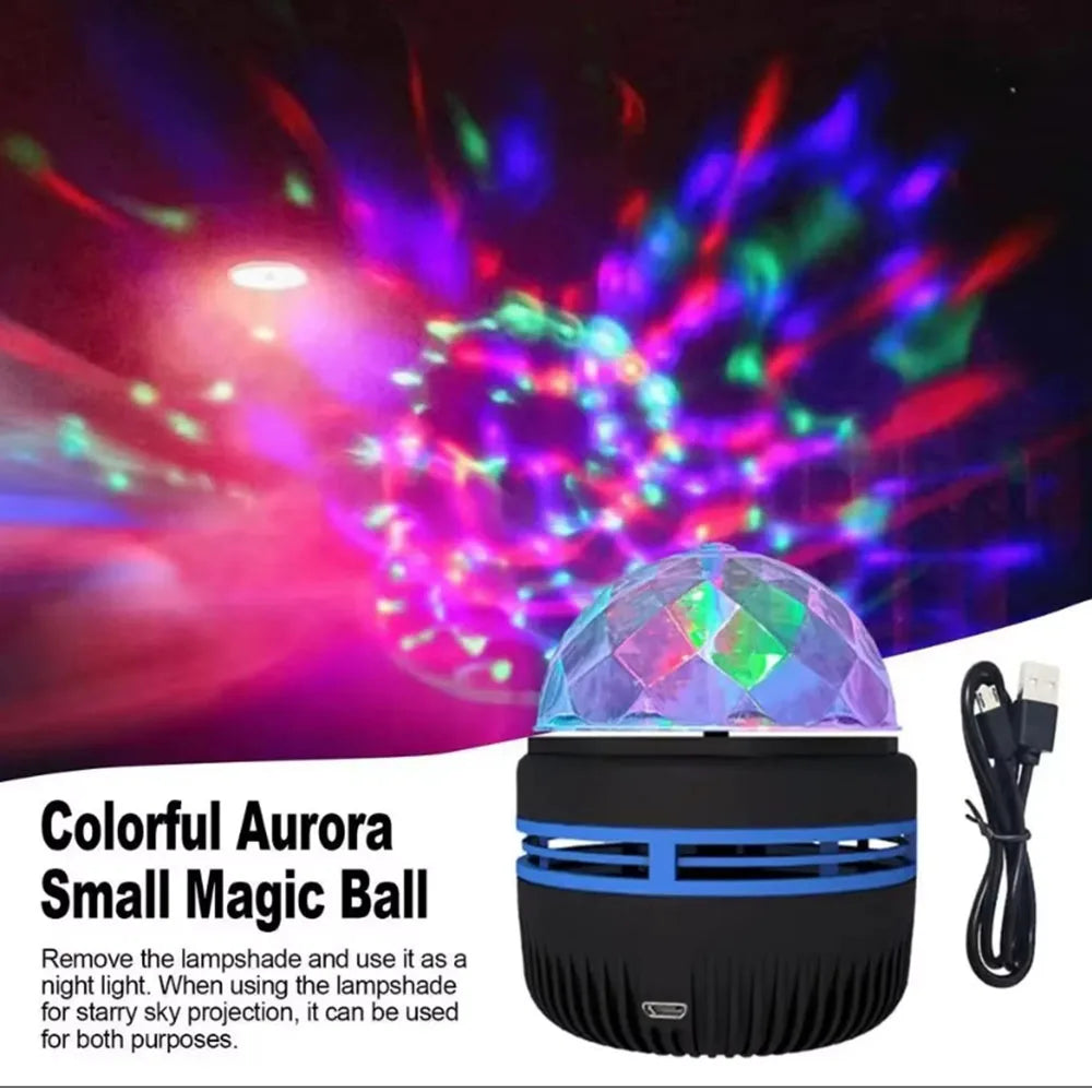 RGB Galaxy Star Projector - USB Powered Remote Control Night Light Lamp for Birthday Gifts Party Room Decor