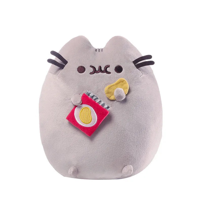 Round Cat Plush Cushion - Soft Cotton-Filled Pillow for Sofas, Hugs, Home Decor, and Gifts for Girlfriends, Toddlers, and Best Friends