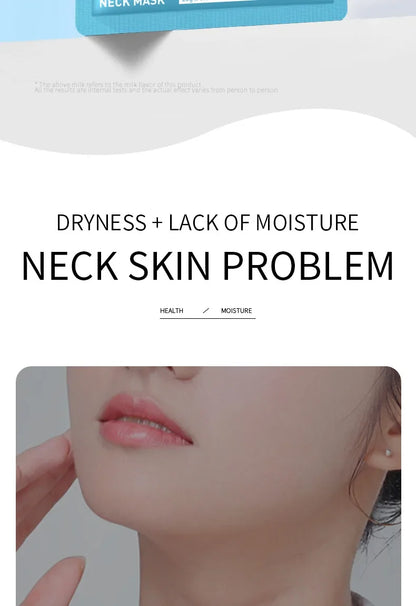 10pcs SADOER Hyaluronic Acid Neck Masks – Collagen Firming & Moisturizing Skincare for Neck