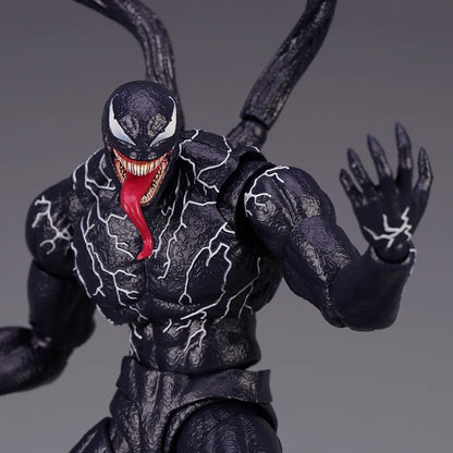 Venom Amazing Yamaguchi Action Figure — Joint Movable Face-Change Collectible Model Toy for Kids Gift
