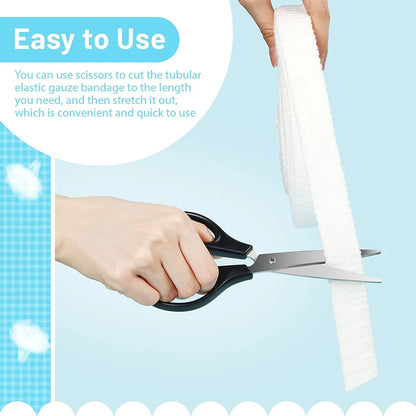 Elastic Tubular Bandage Net - Breathable Mesh Wound Dressing Retainer for Ankle & Adult Use
