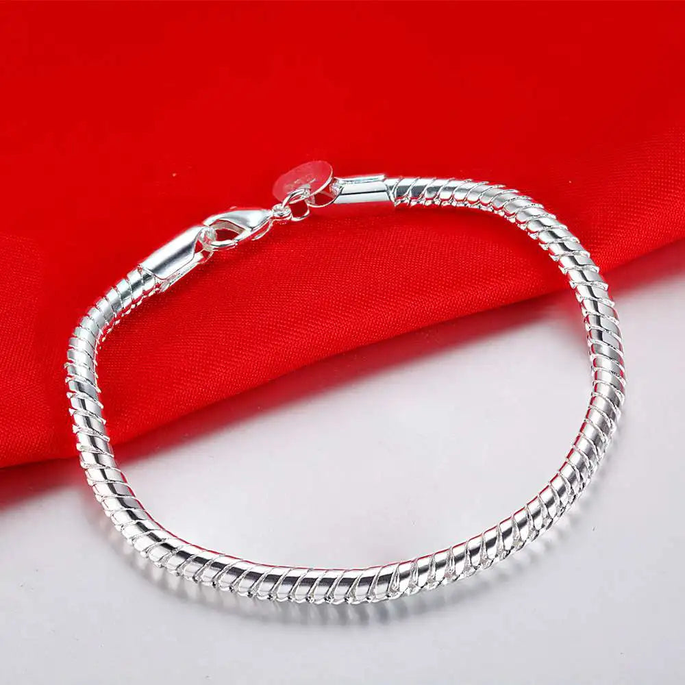 925 Sterling Silver Bead Bracelet – High-Quality Romantic Chain for Women, Fashion Jewelry Gift for Engagement, Party & Wedding