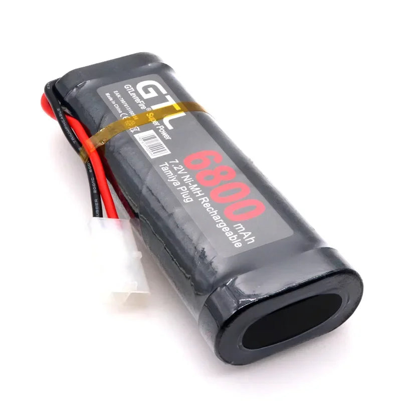 New 7.2V 6800mAh NiMH Battery Pack – Rechargeable Power for RC Cars, Trucks & Tanks