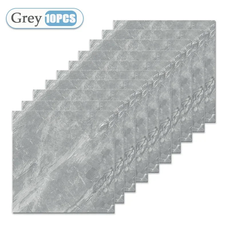 Self-Adhesive Wallpaper Tile Stickers - Waterproof 30x30cm Kitchen & Bathroom Home Decor
