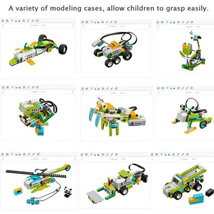 NEW WeDo 2.0 Core Set Robotics STEAM Kit – Compatible with 45300 We-Do Building Blocks, DIY Educational Toy for Christmas
