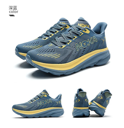 Marathon Carbon Plate Air Cushion Sports Running Shoes - Breathable, Lightweight, Comfortable Athletic Sneakers for Men & Women, Nonskid