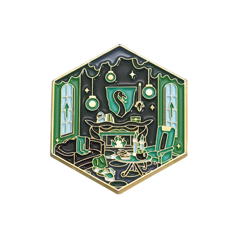Geometric Color Film & TV Badge – Creative Magic School Room Brooch Accessory