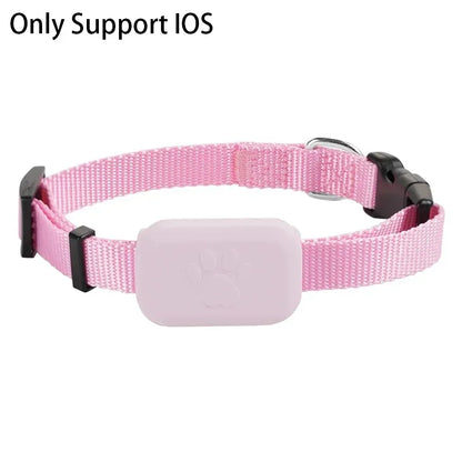 Pet Bluetooth GPS Tracker Collar – Mini Anti-Lost Smart Tracker for Dogs & Cats with Movement Alert & Global Location Monitoring
