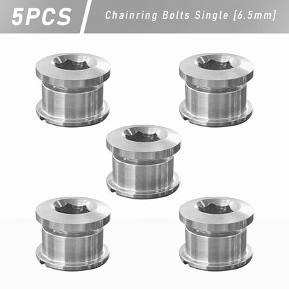 Titanium Alloy Chainring Bolts 4–5PCS MTB Road Bike Crank Screws Single & Double Chainring Hardware 6.5–10.5mm
