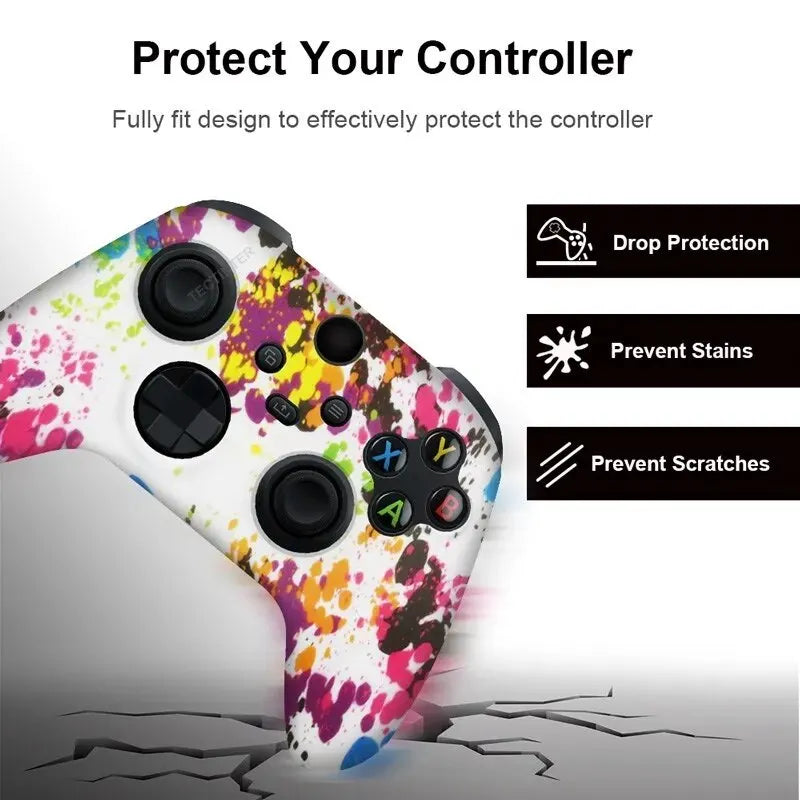 Silicone Protective Case for Xbox Series X/S Controller — Thumbstick Grips & Joystick Cover Gamepad Accessories