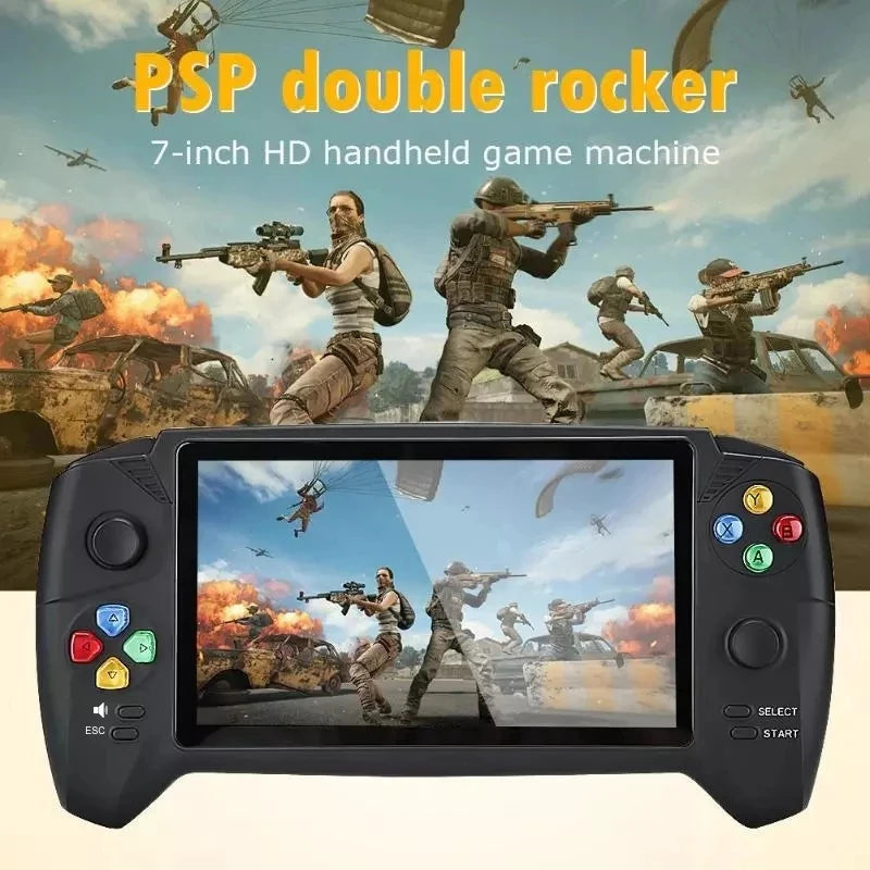 7.0" Retro Handheld Game Console - Dual Joysticks Classic Gaming Player for PS1, GBA, NES & FC Games