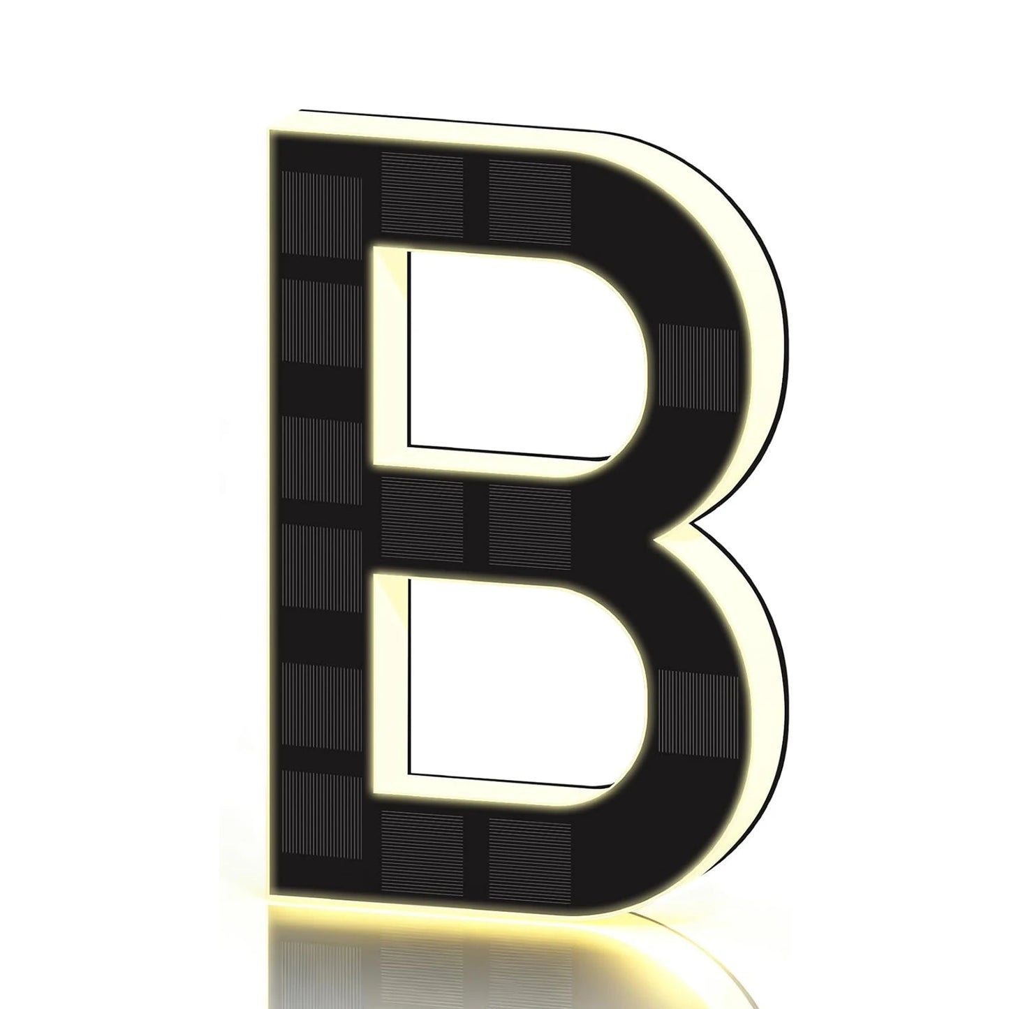 LED Solar House Numbers - IP65 Waterproof Personalized Illuminated Outdoor Address Sign for Home, Hotel & Bar 23/17/12CM