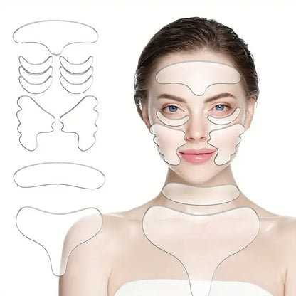 Reusable Silicone Wrinkle Patches – Face, Neck and Forehead Smoothing Masks for Overnight Skincare and Fine Line Care