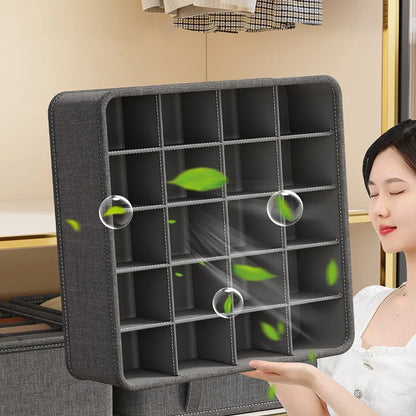 Underwear & Socks Cabinet Drawer Organizer – Wardrobe Storage Box for Clothes, Ties, Pants & Bras