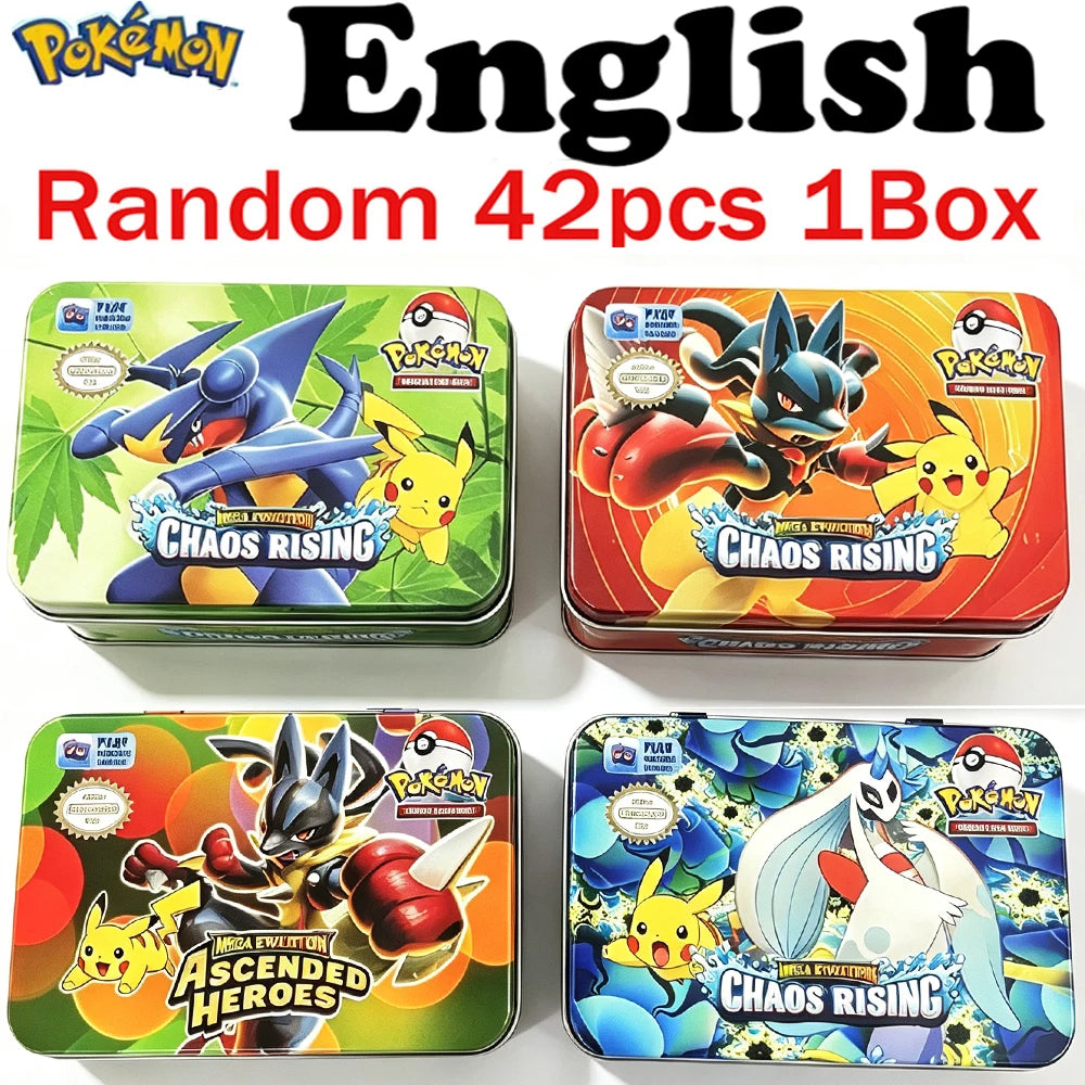 Pokémon Mega Evolution 42-Piece Card Set - Lost Origin Battle Cards, Anime Trading Card Box & Kids’ Collectible Game Toys