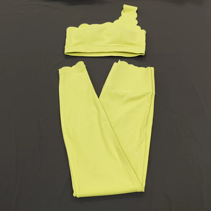 2PCS Women’s Seamless Yoga & Fitness Set – Sports Bra with Leggings & Gym Shorts Workout Outfit