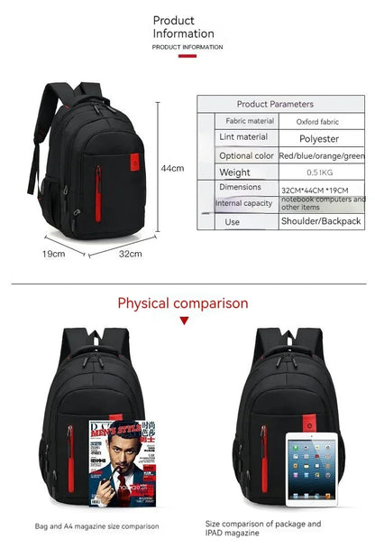 Classic Large Capacity Backpack - Stylish Student & Travel Outdoor Backpack