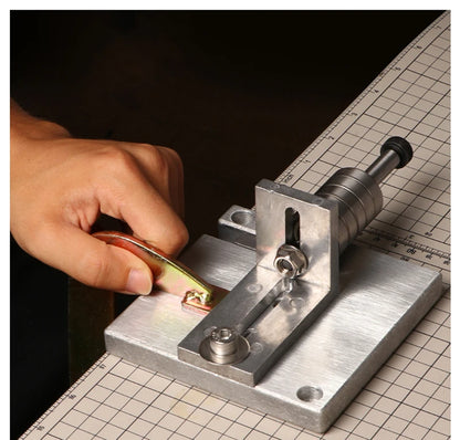 WUTA Adjustable Leather Strap Cutter with C-Clamps – Professional Belt Cutting Tool with Sharp Blades for Handcrafting