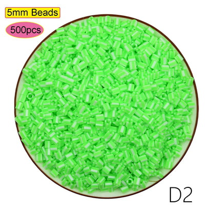 5mm Fuse Beads for Kids – Animal & Creative DIY Perler Hama Beads, Educational Pixel Puzzle, Iron Pegboard Mosaic Pattern Toy
