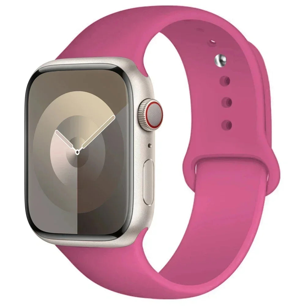 Silicone Sport Band for Apple Watch — Fits Ultra 2/3 & Series 11–SE (40–49mm)