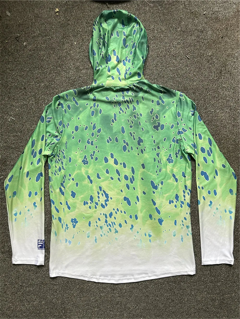 Men's Fishing Shirt with Sun Protection – All in One Hoodie Mask, UPF 50+ T-Shirt for Hunting, Camping & Angling