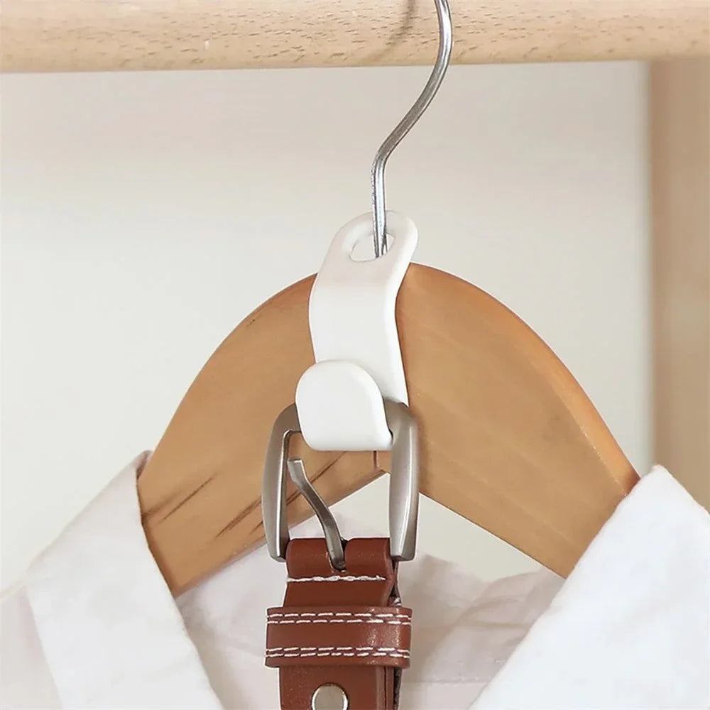 Rotatable Tie Hanger – 20-Row Skidproof Necktie & Belt Organizer Rack for Closet Storage