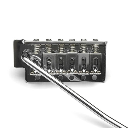 Miwayer 52.5mm Guitar Tremolo Bridge — Vintage Steel Saddle Block Set for Fender Strat & Squier Electric Guitars, Chrome