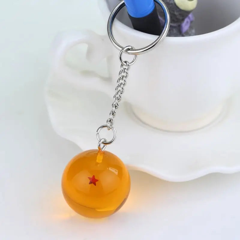 Japanese Anime Dragon Ball Z Stars Keychain Figures – Series 1-7 Pendant Toy Car Keyring, Cosplay Party Gift