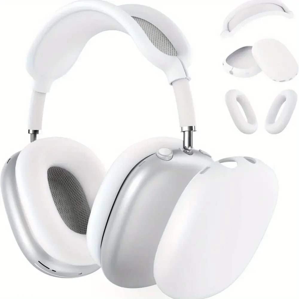 3-in-1 Soft Silicone Shockproof Case for AirPods Max – Anti-Scratch Headphones Skin Protector Cover