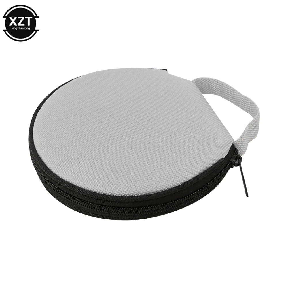 20-Disc Portable CD & DVD Storage Case - Oxford Cloth Zipper Organizer for Home & Car Use