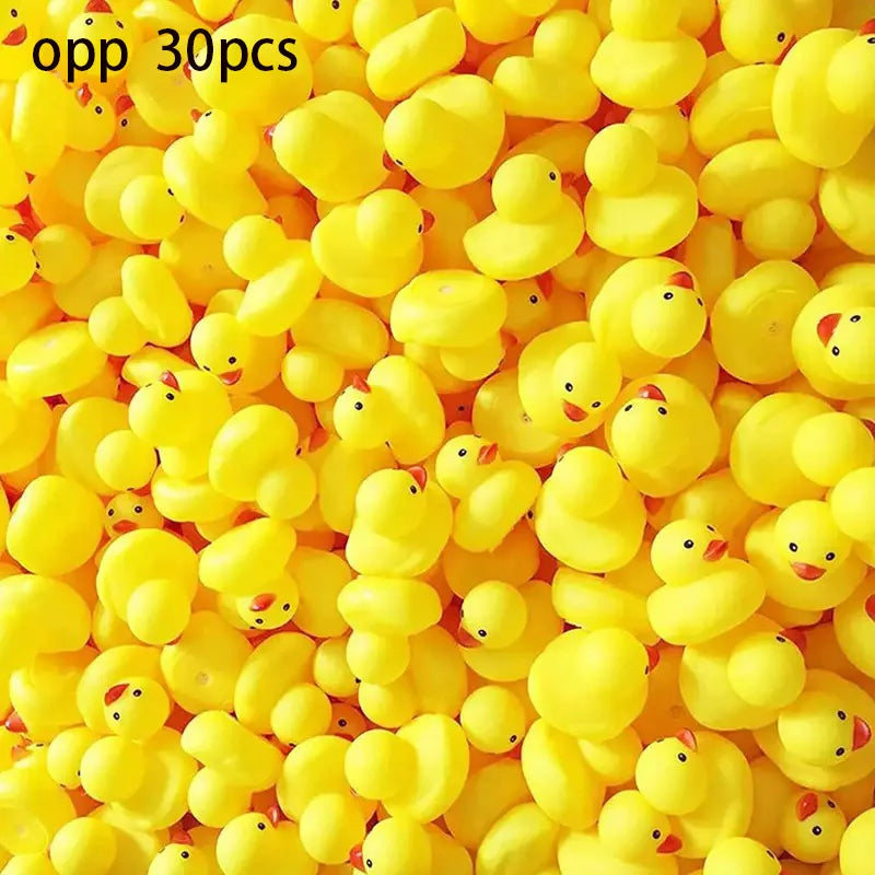 30-Piece Mini Rubber Duck Toy Set - Squeaky Swimming Ducks for Classroom Prizes, Home and Car Decor, Gifts, and Collectibles