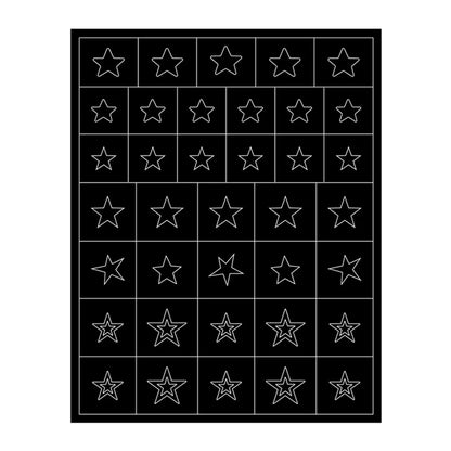 Hollow Nail Art Stickers – Spray-Painted Love & Butterfly French Pattern Decorative Decals for Nails