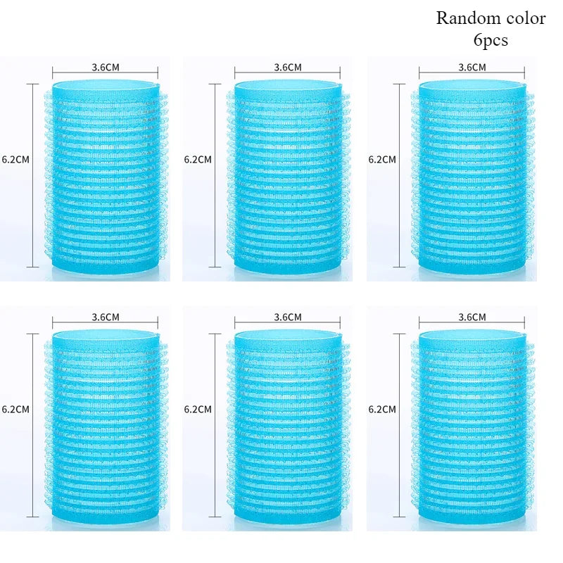 Jumbo Self-Grip Hair Rollers – Heatless Curlers for Salon & Home, Sticky Hair Styling Tools