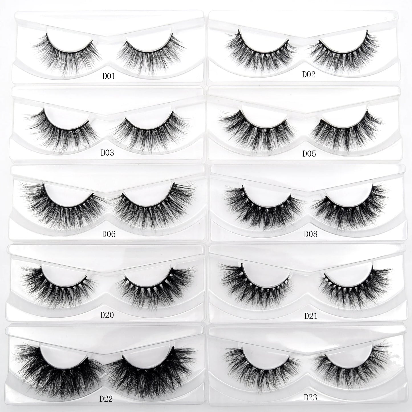 Visofree 3D Mink Eyelashes – 30/40/100 Pairs Handmade Full Strip Lashes with Tray, Cruelty-Free False Lashes for Makeup