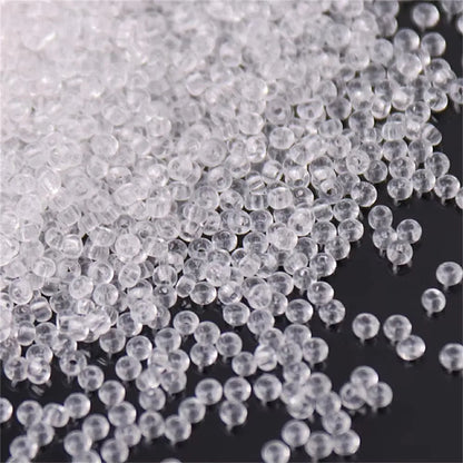 White Czech Glass Seed Beads 1.5mm–4mm for DIY Jewelry Making & Craft Projects