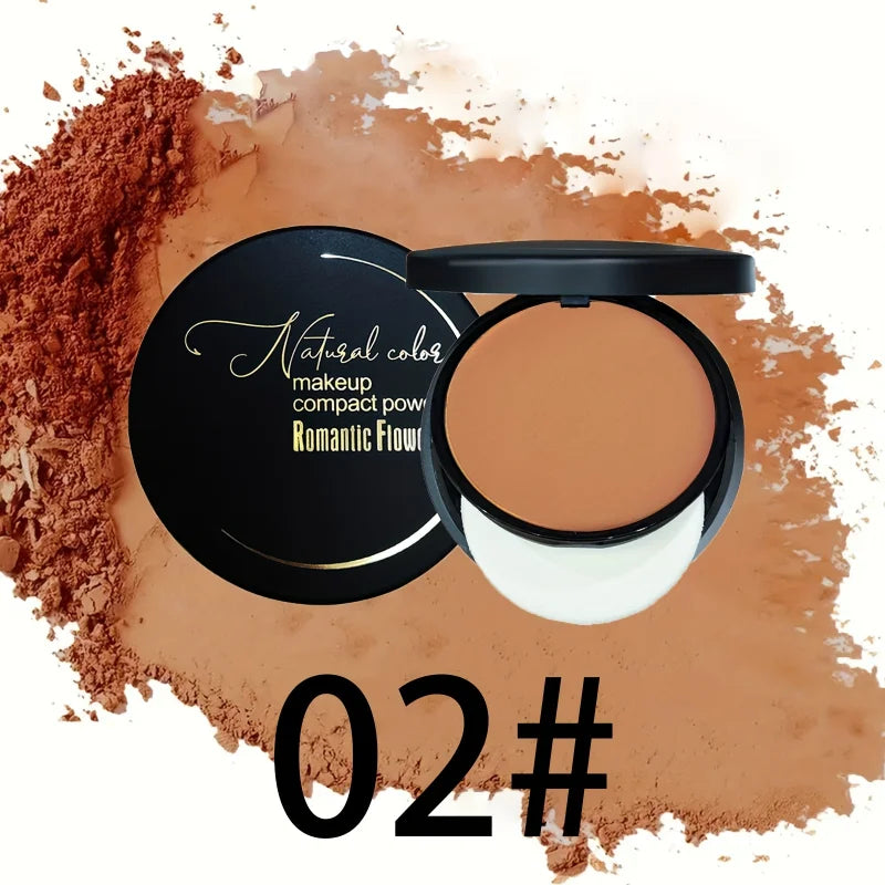 Sweat-Resistant Contouring Powder Palette – Matte Buildable Coverage for All Skin Tones with Highlight & Shadow