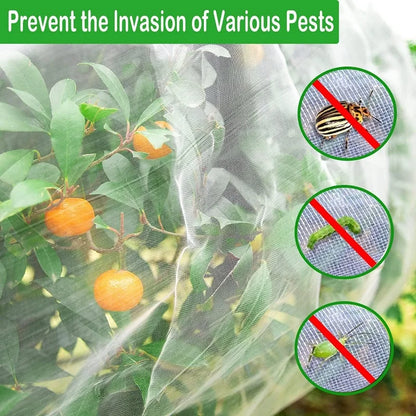 Garden Plant Insect Protection Net – Anti-Bird & Pest Control Cover for Vegetables, Fruits, and Greenhouse Use