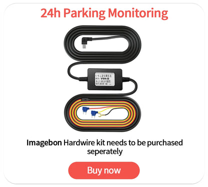 Imagebon 12" 4K Car Mirror – Wireless CarPlay, Android Auto, ADAS, Rearview Camera, GPS, FM, Night Vision Video Recorder